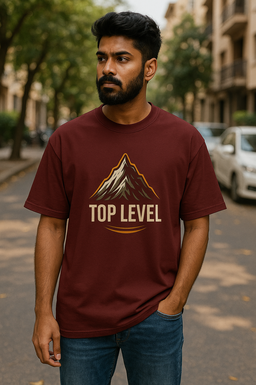Top Level Vibe | Unisex Terry Oversized Tee
